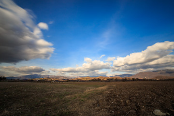 cloudy sky on italian mountains
