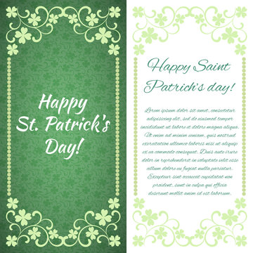 Card - Happy St. Patrick's Day! There is a place for text