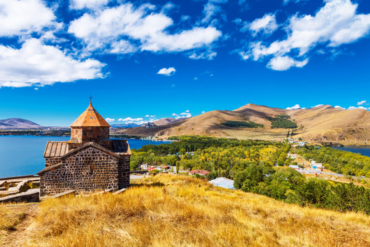 Scenic View Of An Old Sevanavank Church In Sevan, Armenia