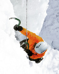 Ice climbing the North Caucasus.
