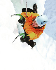 Ice climbing the North Caucasus.