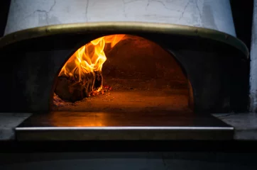 Crédence de cuisine en verre imprimé Pizzeria four à pizza