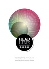 Vector Poster background template. Abstract Flyer for brochure, banner, presentations, music, night life, cinema events. A4 size.