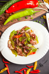 Chinese food, rice