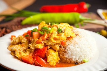 Chinese food, rice