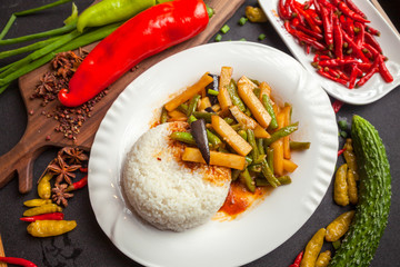 Chinese food, rice