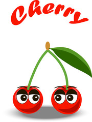 illustration of a cherry