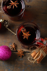 Traditional christmas mulled wine