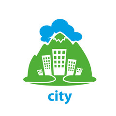 vector logo city