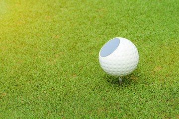 golf ball symbol on tee off