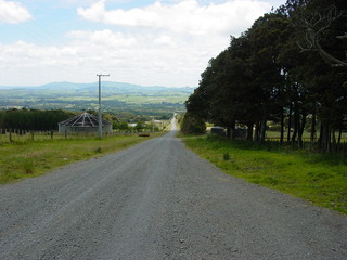 Fototapeta na wymiar Rural Road in New Zealand