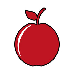 apple fruit icon image vector illustration design 
