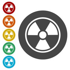 Radiation Icon Vector, Flat radiation icon 