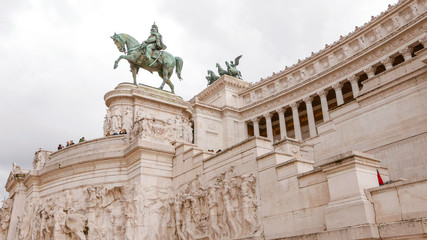 Statue at National Monument of Vittorio Emanuele in Rome