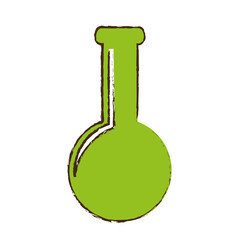 chemistry flask icon image vector illustration design 