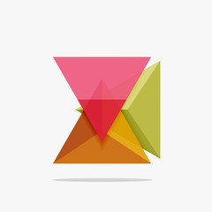 Blank triangle layout business template
