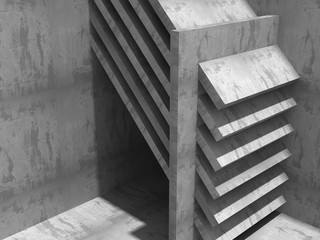 Abstract Concrete Geometric Construction Architecture Background