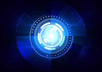 abstract vector network technology background illustration