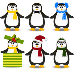 cute Christmas penguin