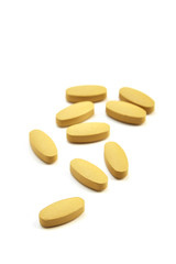 Fototapeta na wymiar vitamin C pill