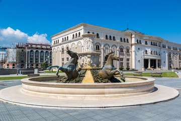 National theatre in Skopje