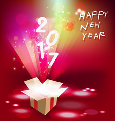 Happy new year 2017 holiday background