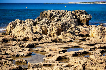 Coast near Nissi Beach. Cyprus.