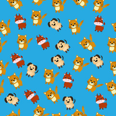 illustration of a Cute bull