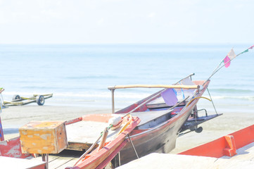 fishing boat on the beach