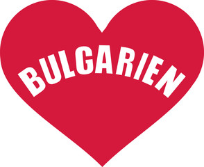 Bulgaria heart - german