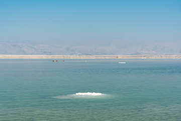 Salty Dead sea, Israel.