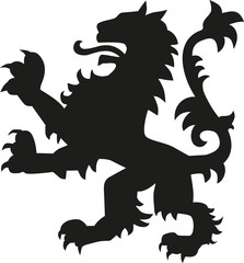 Heraldry weapon lion