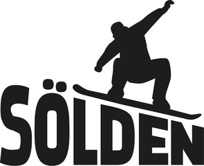 S&ouml;lden snowboarding