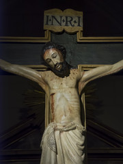 Jesus Cristo crucificado en la cruz