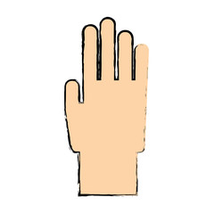 hand gesture icon image vector illustration design 
