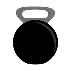 kettlebell weight icon image vector illustration design 
