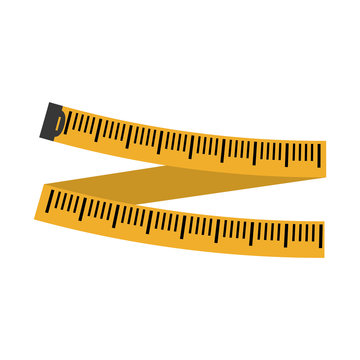 measuring tape diet icon image vector illustration design 