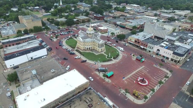 MARSHALL TEXAS COURTHOUSE DRONE