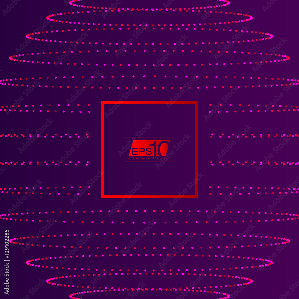 Poster 3d red and purple abstract mesh background with circles, lines and shapes | eps10 design layout