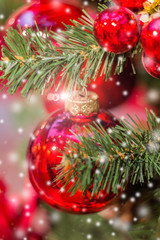 fabulous shiny Christmas background snow, glitters and shimmers, uniform