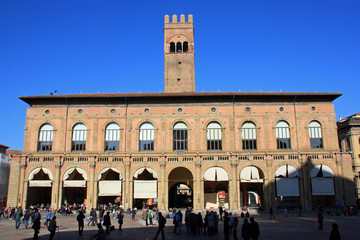 Fototapeta premium Palazzo del Podesta à Bologne, Italie