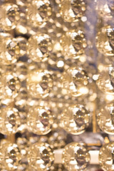 Colorful lights on red background. holiday bokeh. Abstract Christmas