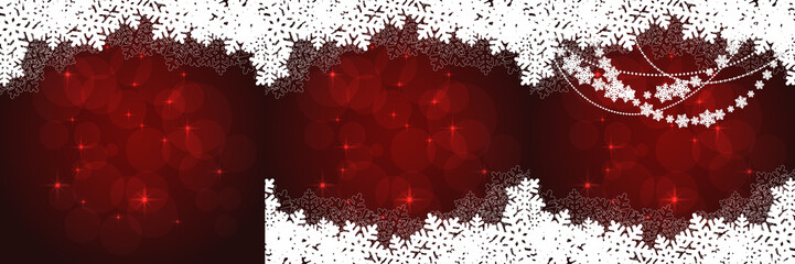 set of christmas cards