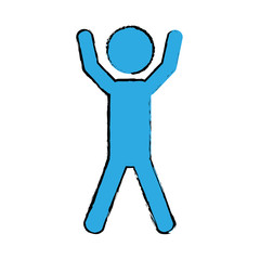 exercise pictogram icon image vector illustration design 