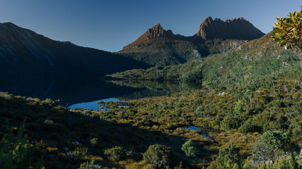 A spectacular view of Cradle Mountain and Lake Dove