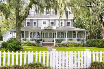ISLE OF HOPE, GA USA - NOVEMBER 1, 2013: Historic residential district.