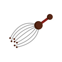 massager for head tool icon. natural spa center design. vector illustration