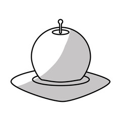 relaxation candle over white background. natural spa center design. vector illustration