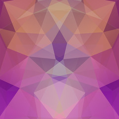 Obraz premium Abstract background consisting of triangles. Geometric design for business presentations or web template banner flyer. Vector illustration. Pink, purple, brown colors.