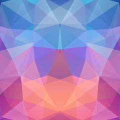 Obraz premium Abstract polygonal vector background. Colorful geometric vector illustration. Creative design template. Pink, orange, purple colors